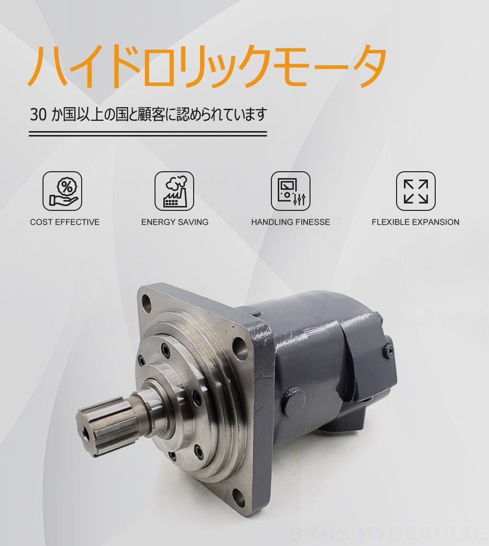 BM6サイクロイド油圧モーター-2 245 cc/r 150 Lpm 油圧モータ